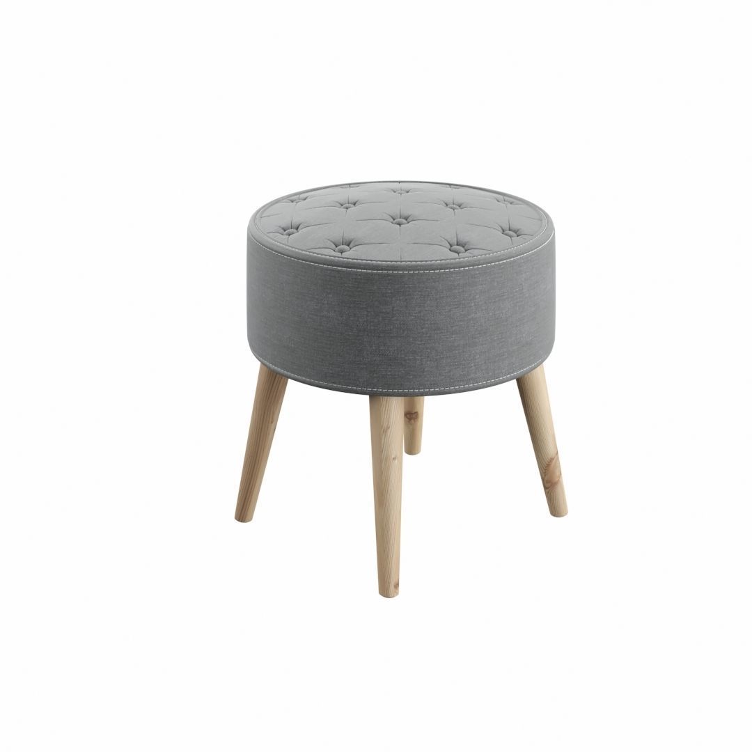 Modern Stool W-01 model 3D model_3