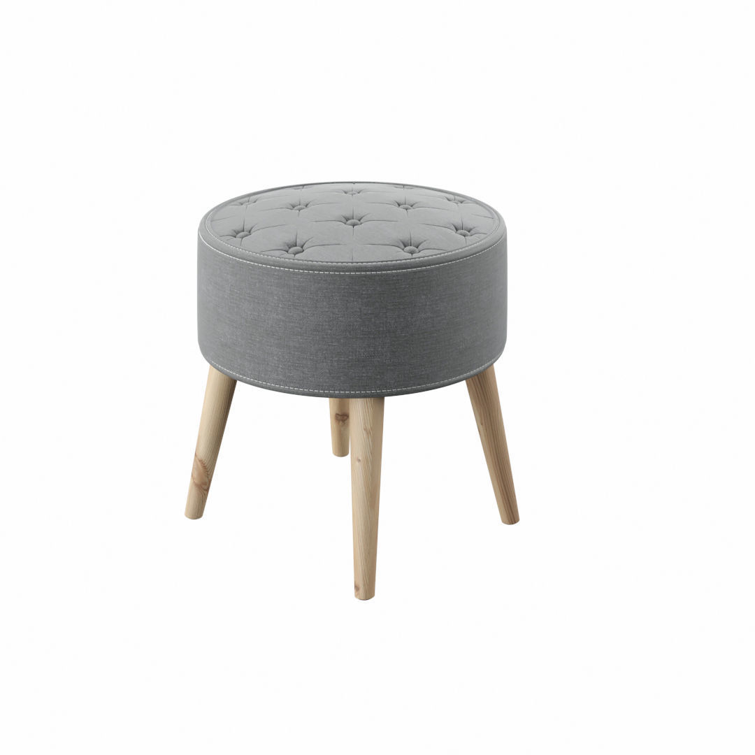 Modern Stool W-01 model 3D model_4