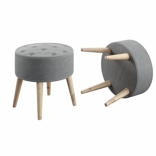 Modern Stool W-01 model 3D model