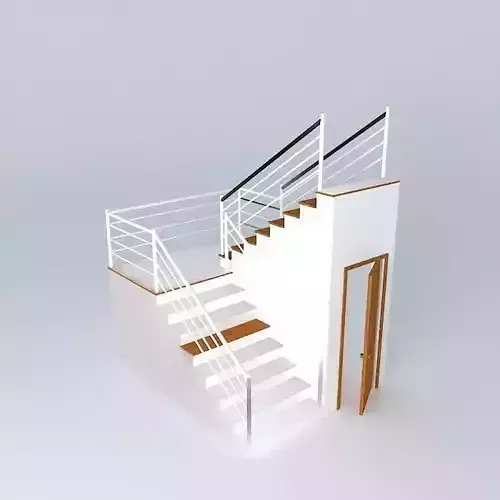 Staircase with closet