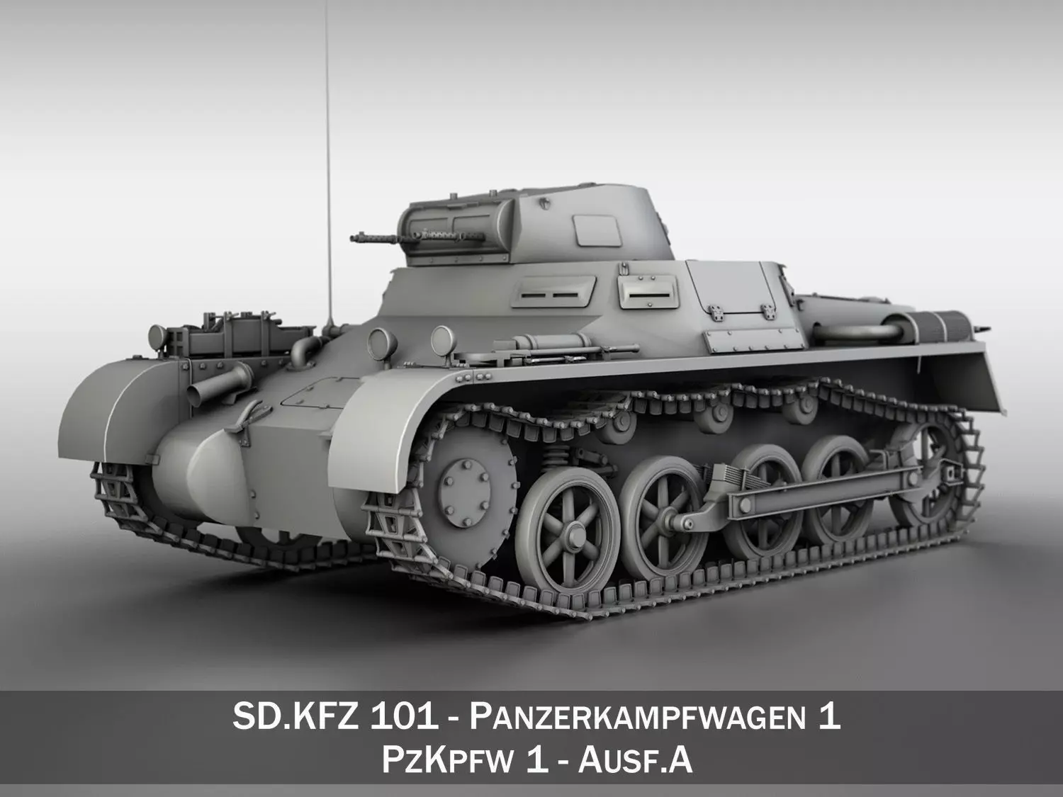 PzKpfw 1 - Panzer 1 - Ausf A 3D model_0