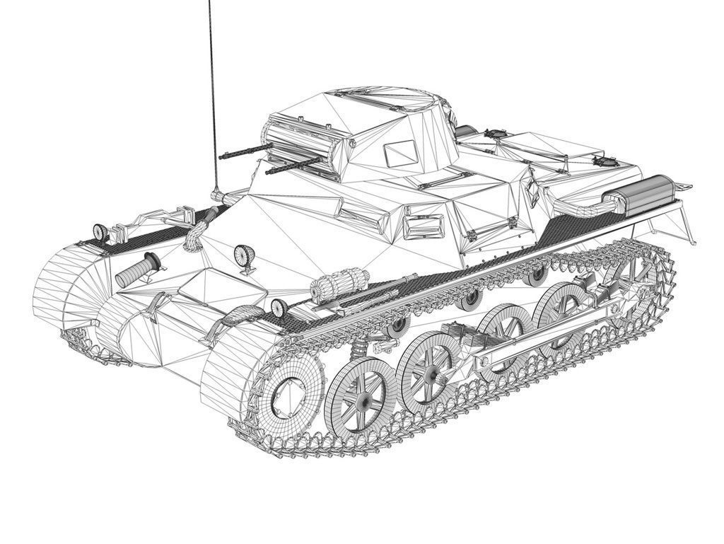PzKpfw 1 - Panzer 1 - Ausf A 3D model_7