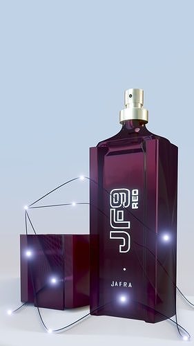PERFUME JF9 RED Low-poly 3D model