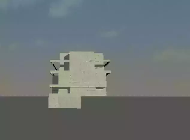 cbbxbx building in sky Free 3D model