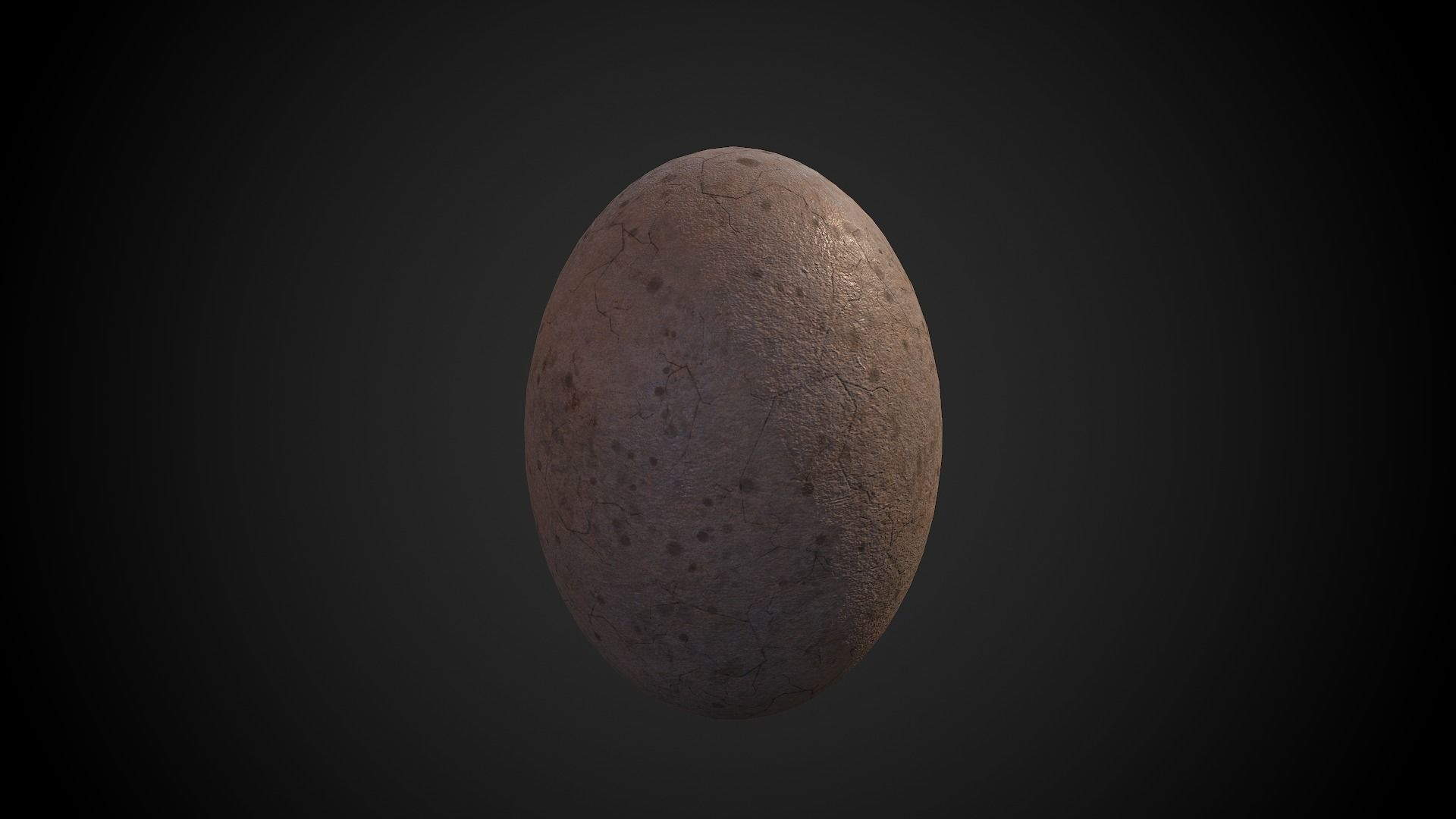 Broken Dinosaur Egg Low-poly 3D model_2