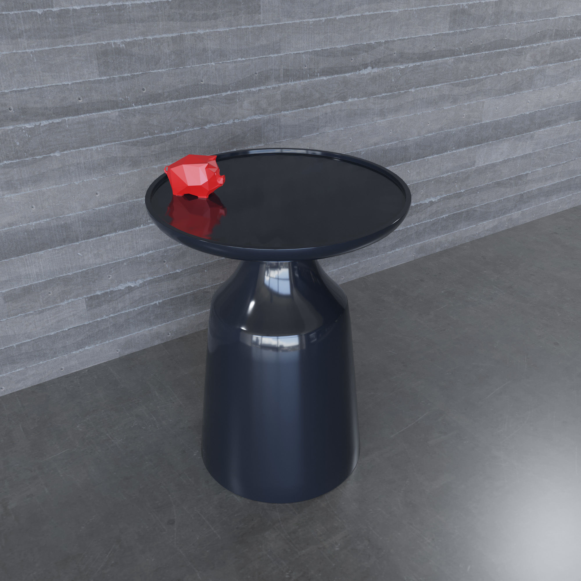 Turin Side Table 3D model_4