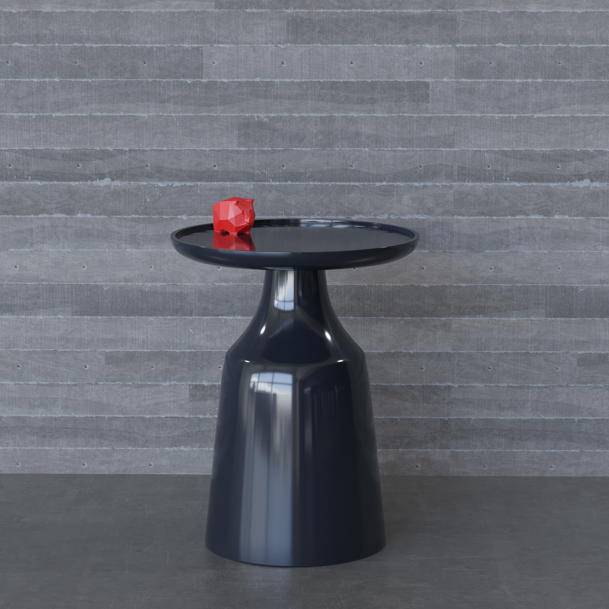 Turin Side Table 3D model_3