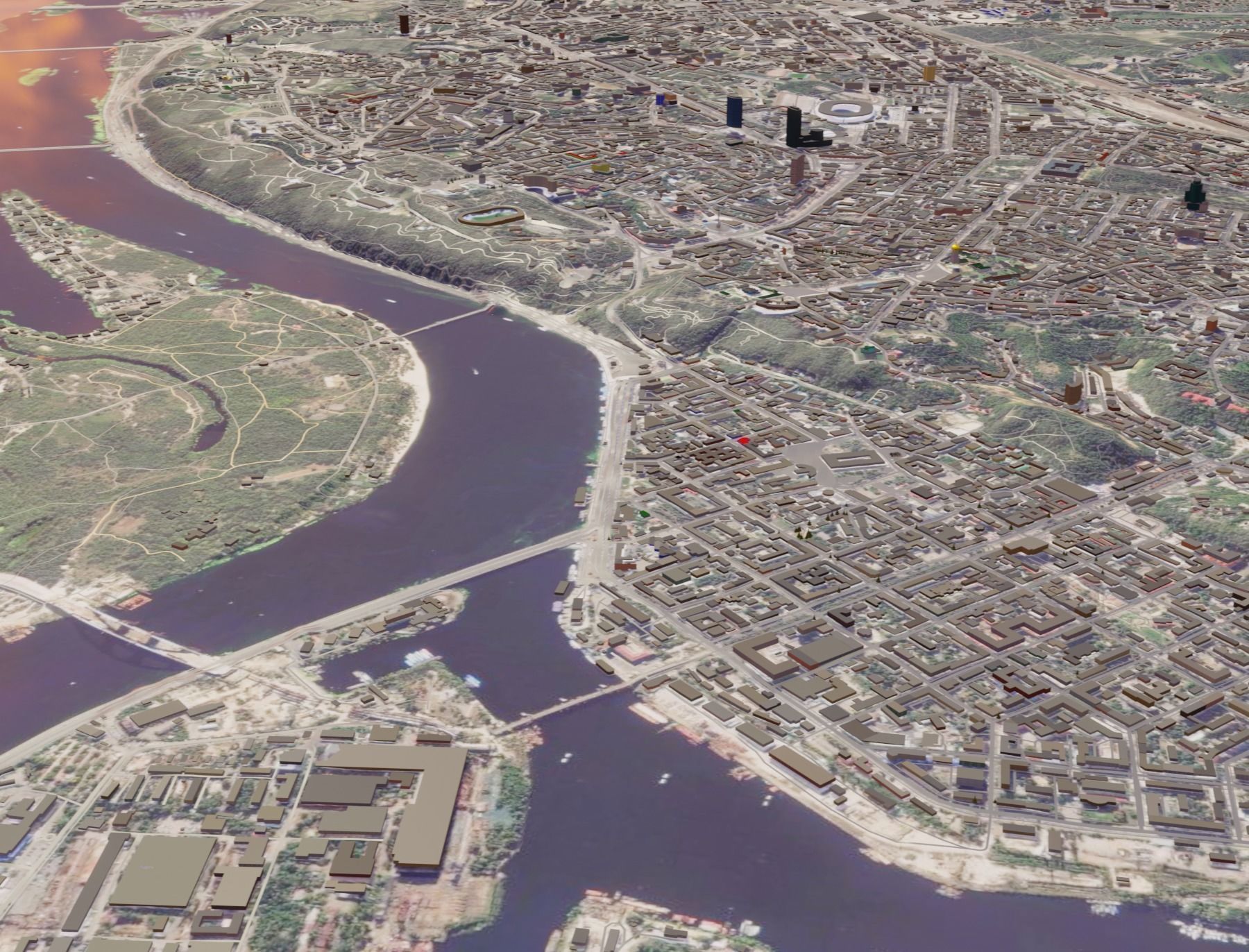 Kiev city 3d 3D model_10