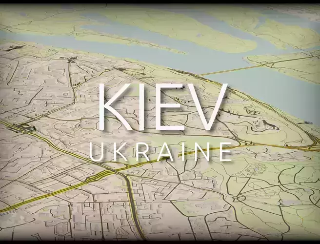 Kiev city 3d 3D model Kiev city 3d 3D model