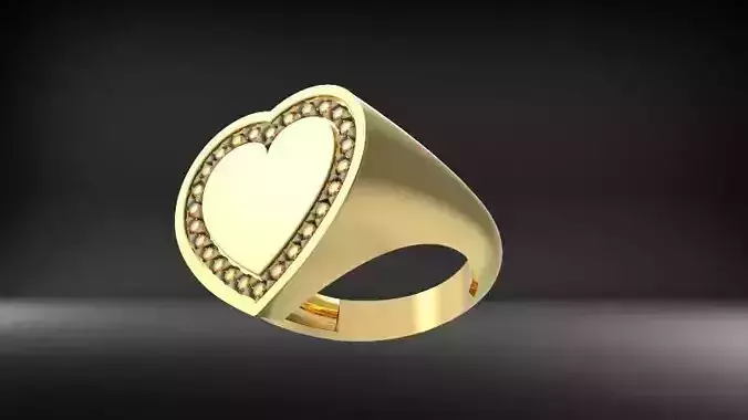 Heart Chevalier Woman Ring
