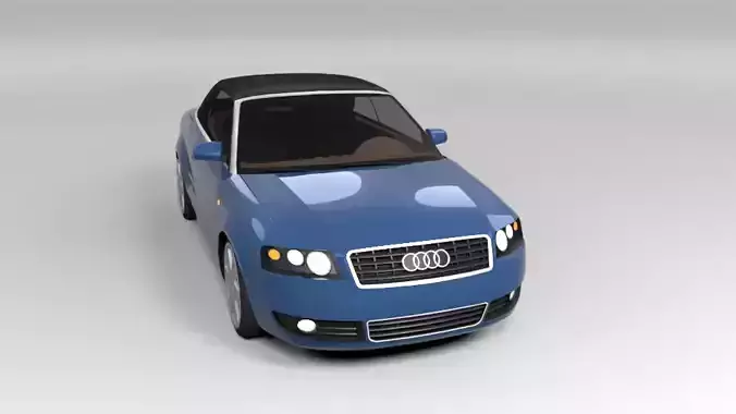 AUDI A4 CABRIO CLOSED LOWPOLY