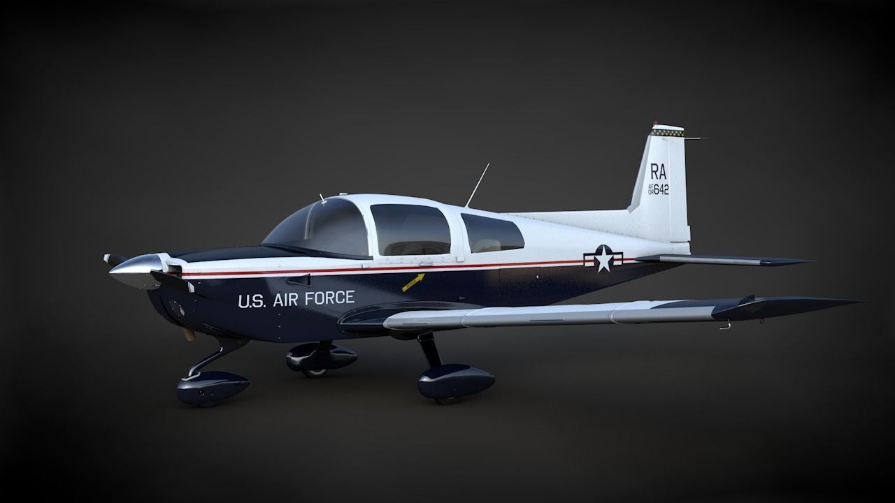 Grumman Cheetah Air Force 3D model_3
