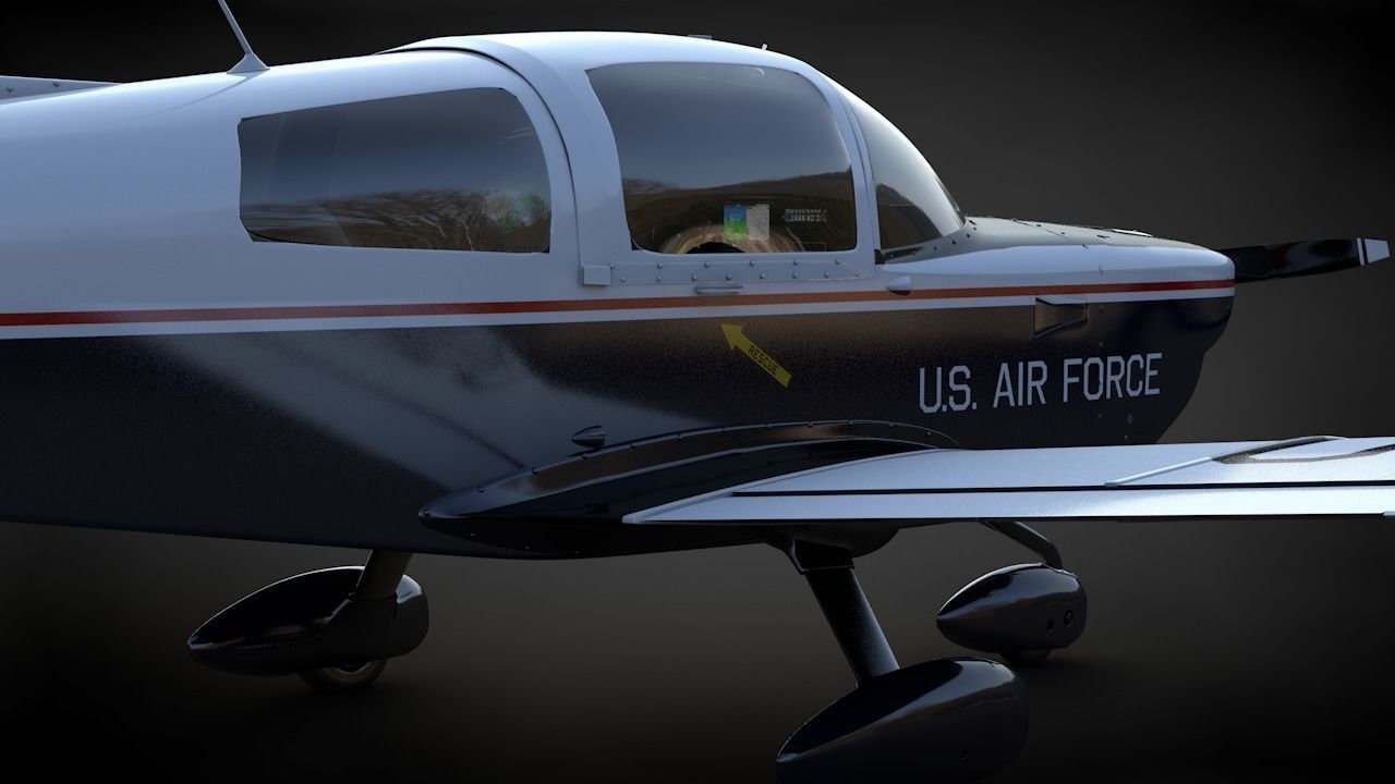 Grumman Cheetah Air Force 3D model_8