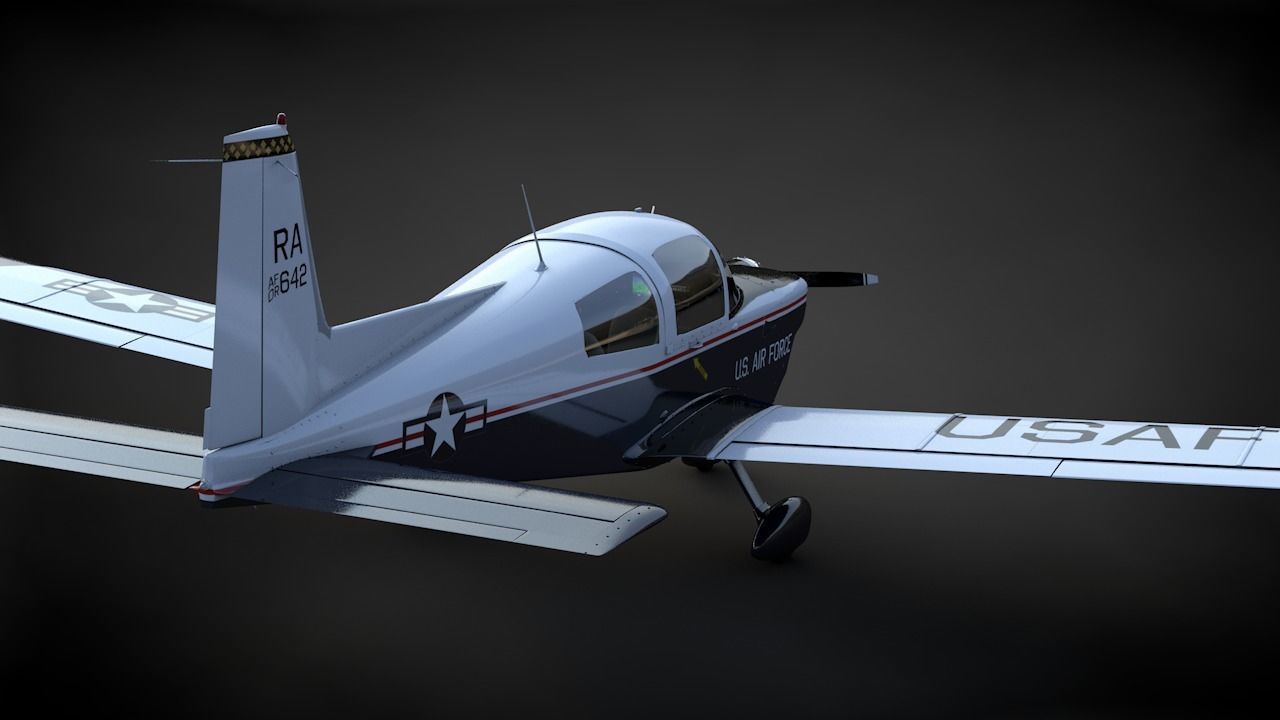 Grumman Cheetah Air Force 3D model_6