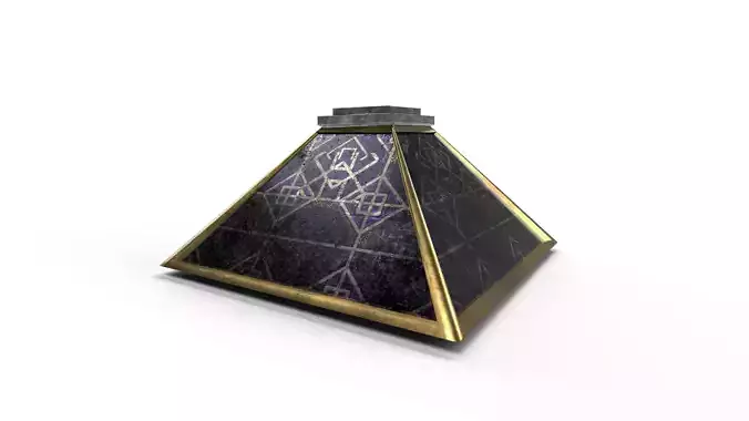 Mage Pyramid Low-poly 3D model
