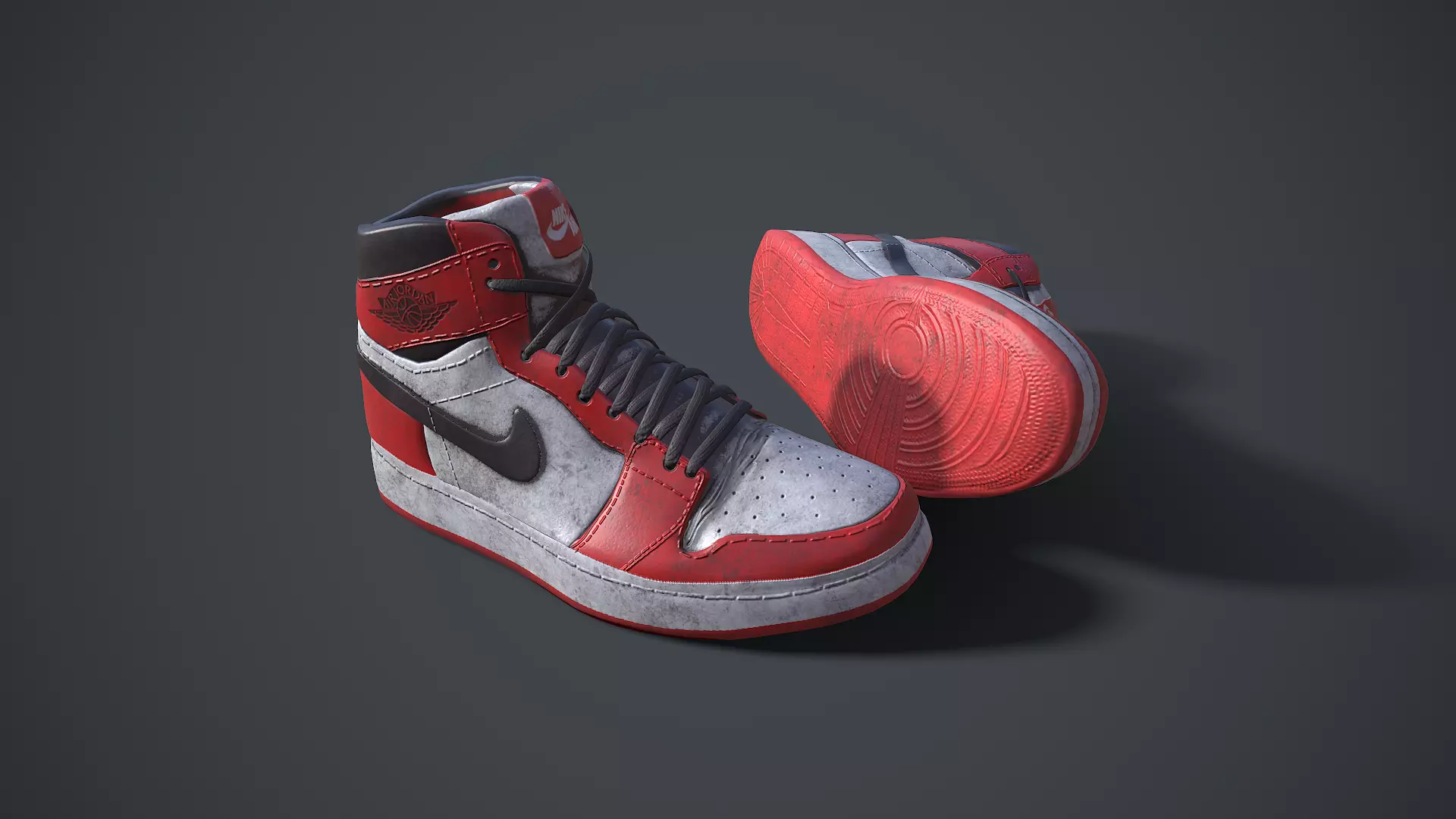 Air Jordan 1 Low-poly 3D model_0