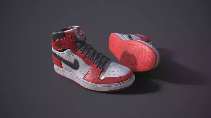 Air Jordan 1 Low-poly 3D model