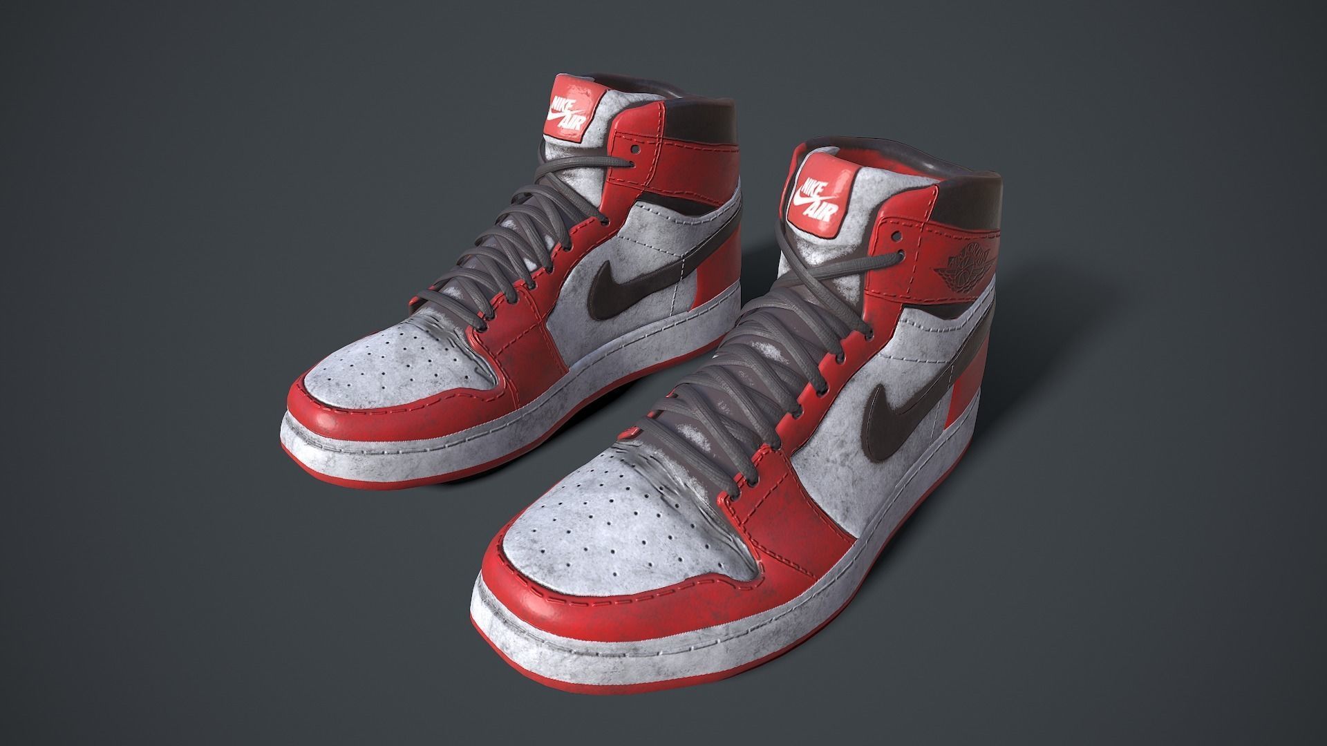 Air Jordan 1 Low-poly 3D model_2