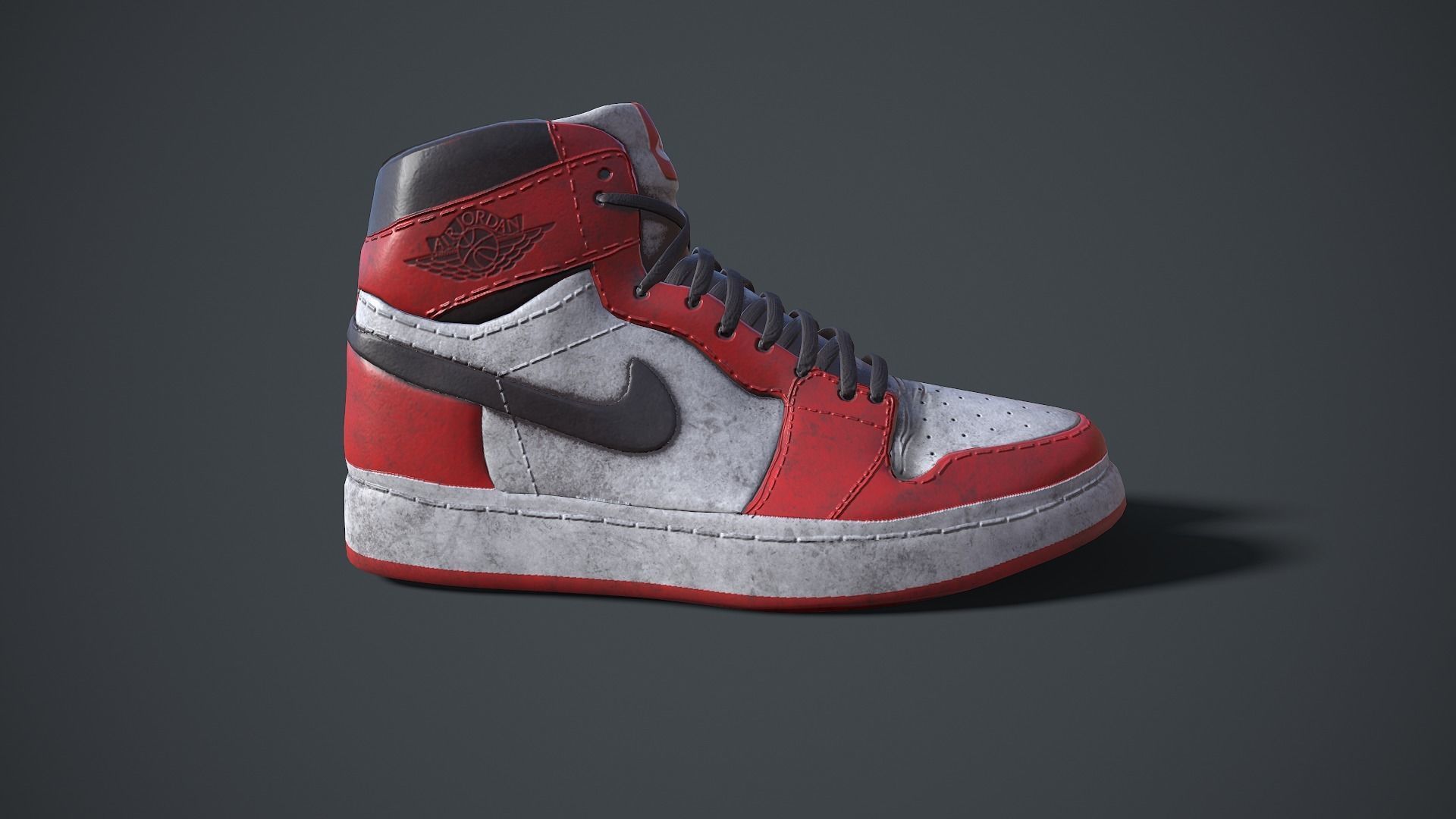 Air Jordan 1 Low-poly 3D model_3