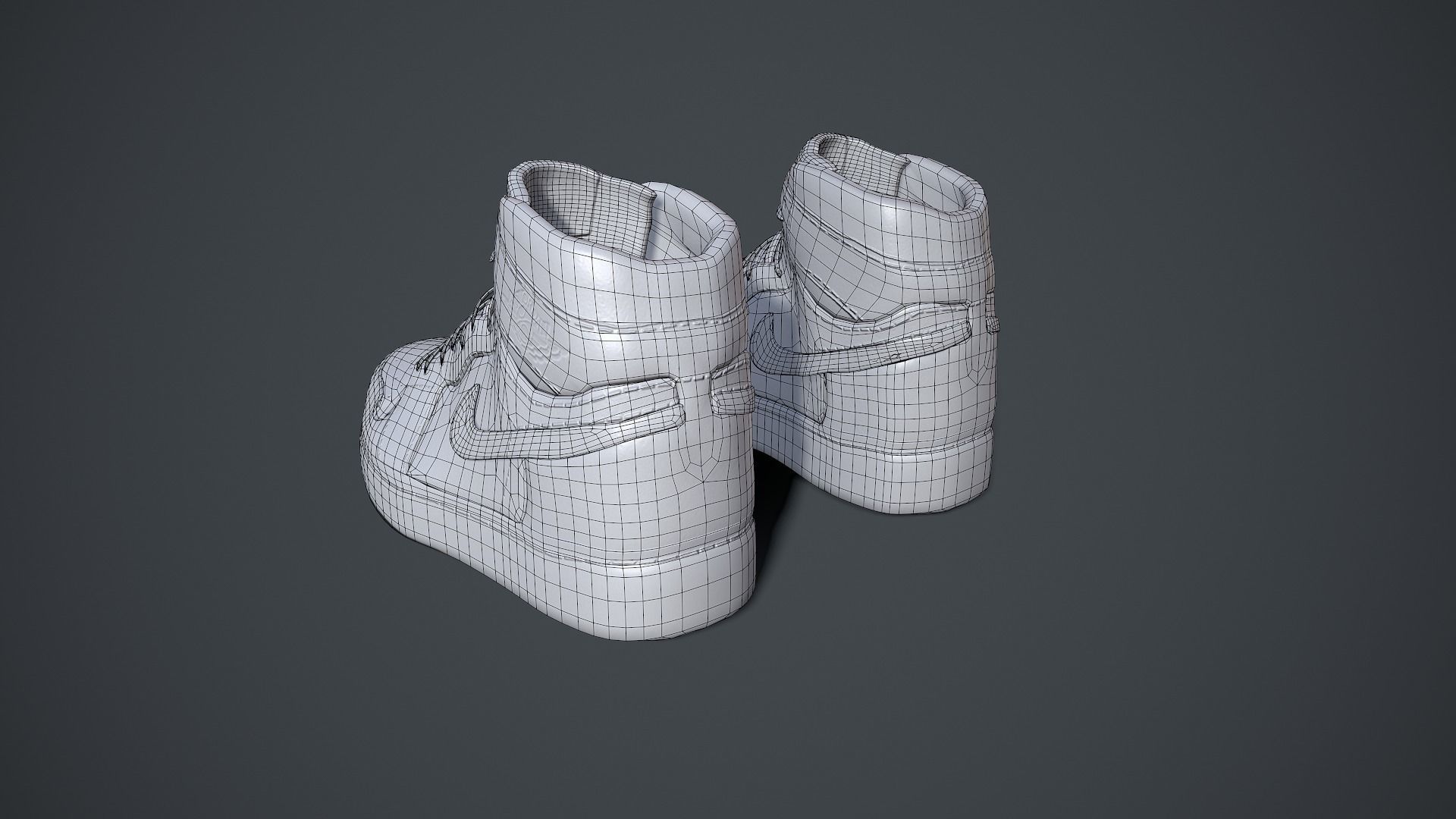 Air Jordan 1 Low-poly 3D model_5