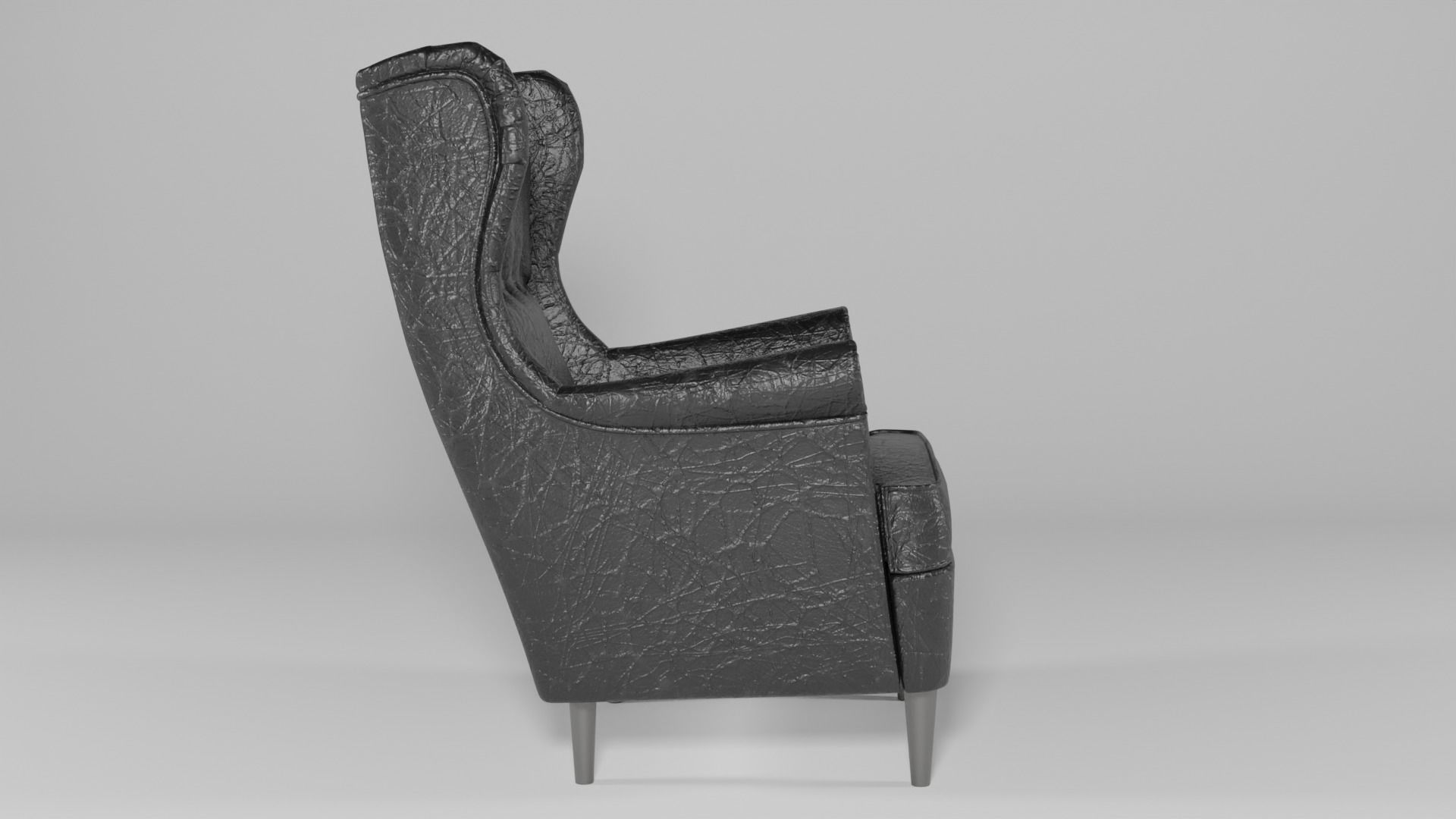 Wing Chair 3D model_1