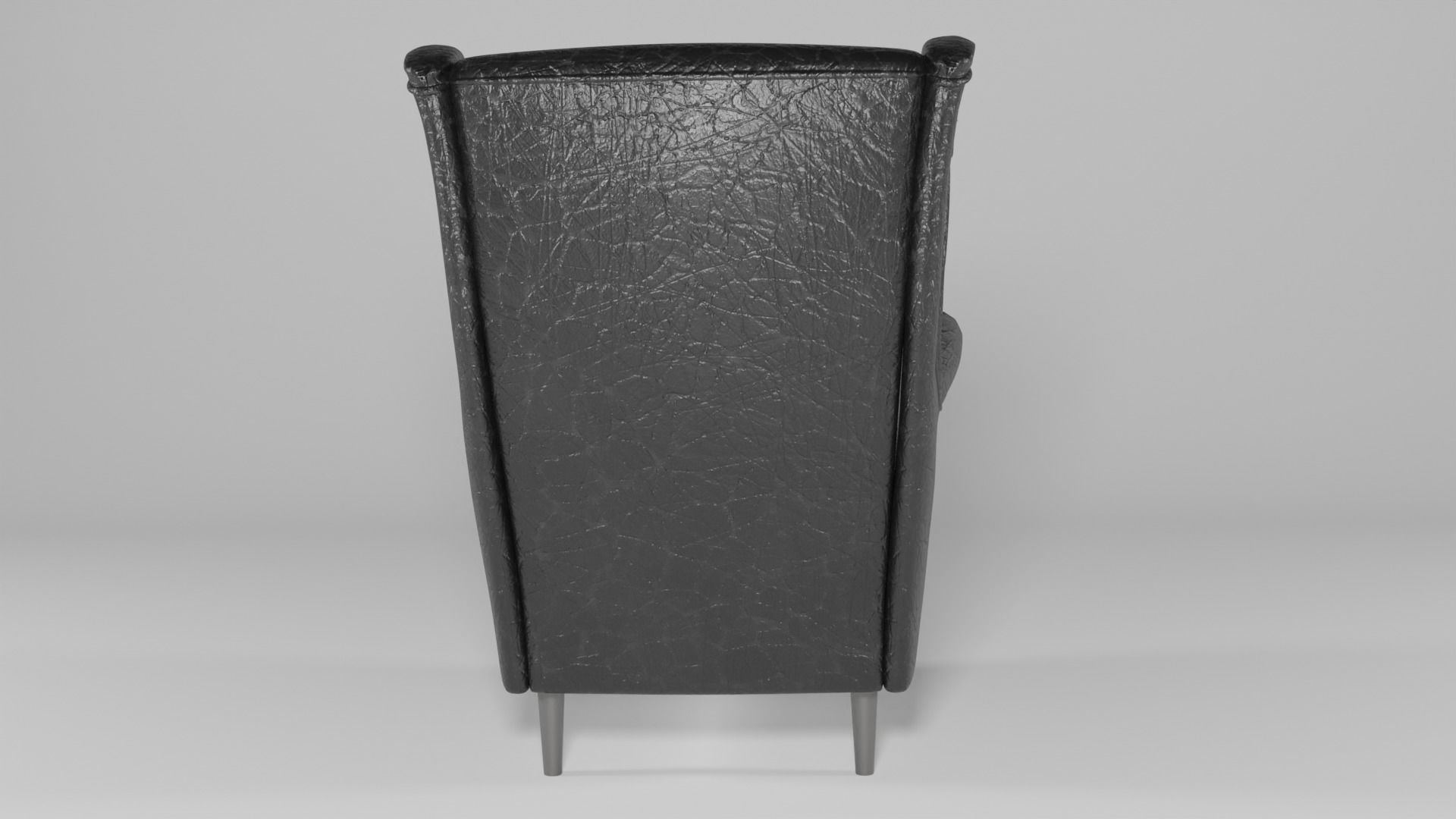 Wing Chair 3D model_2