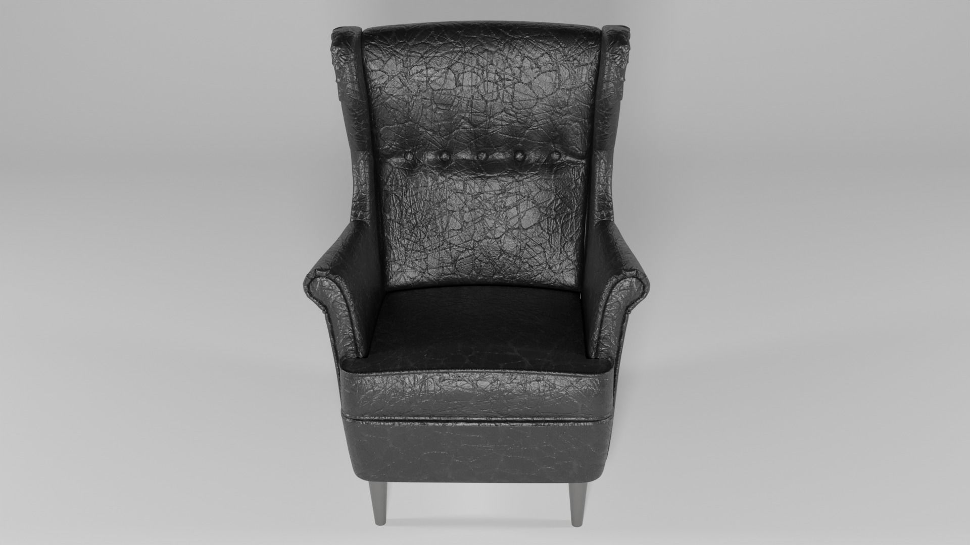 Wing Chair 3D model_4