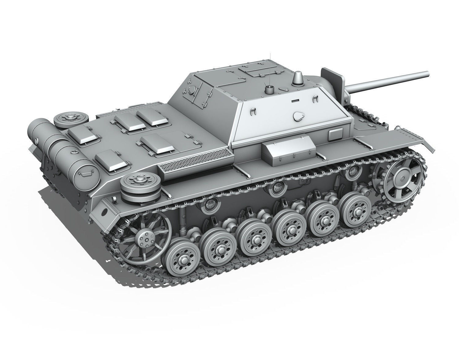 SU-76i Soviet Assault gun  3D model_6