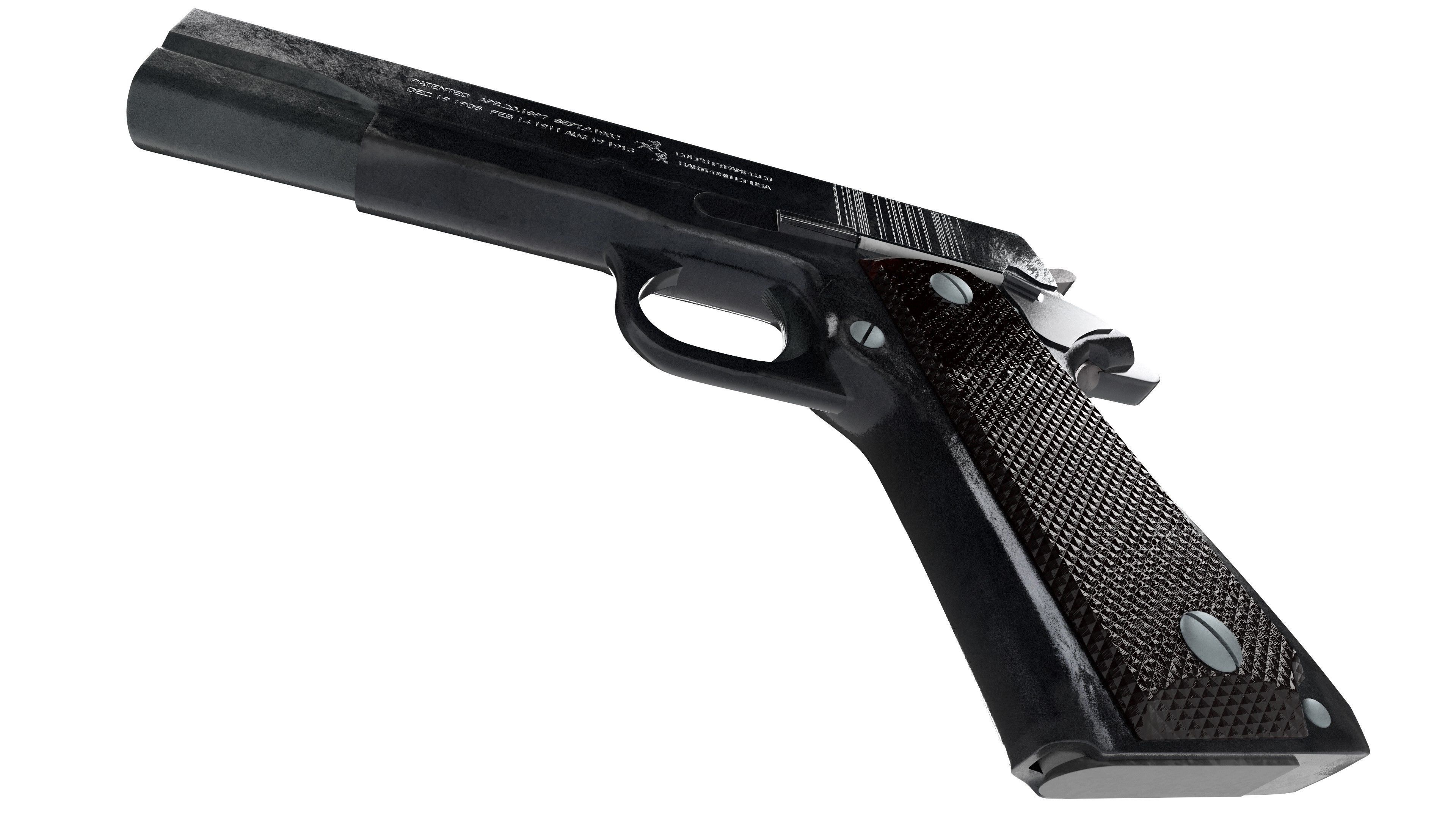Colt m1911 3D model_3