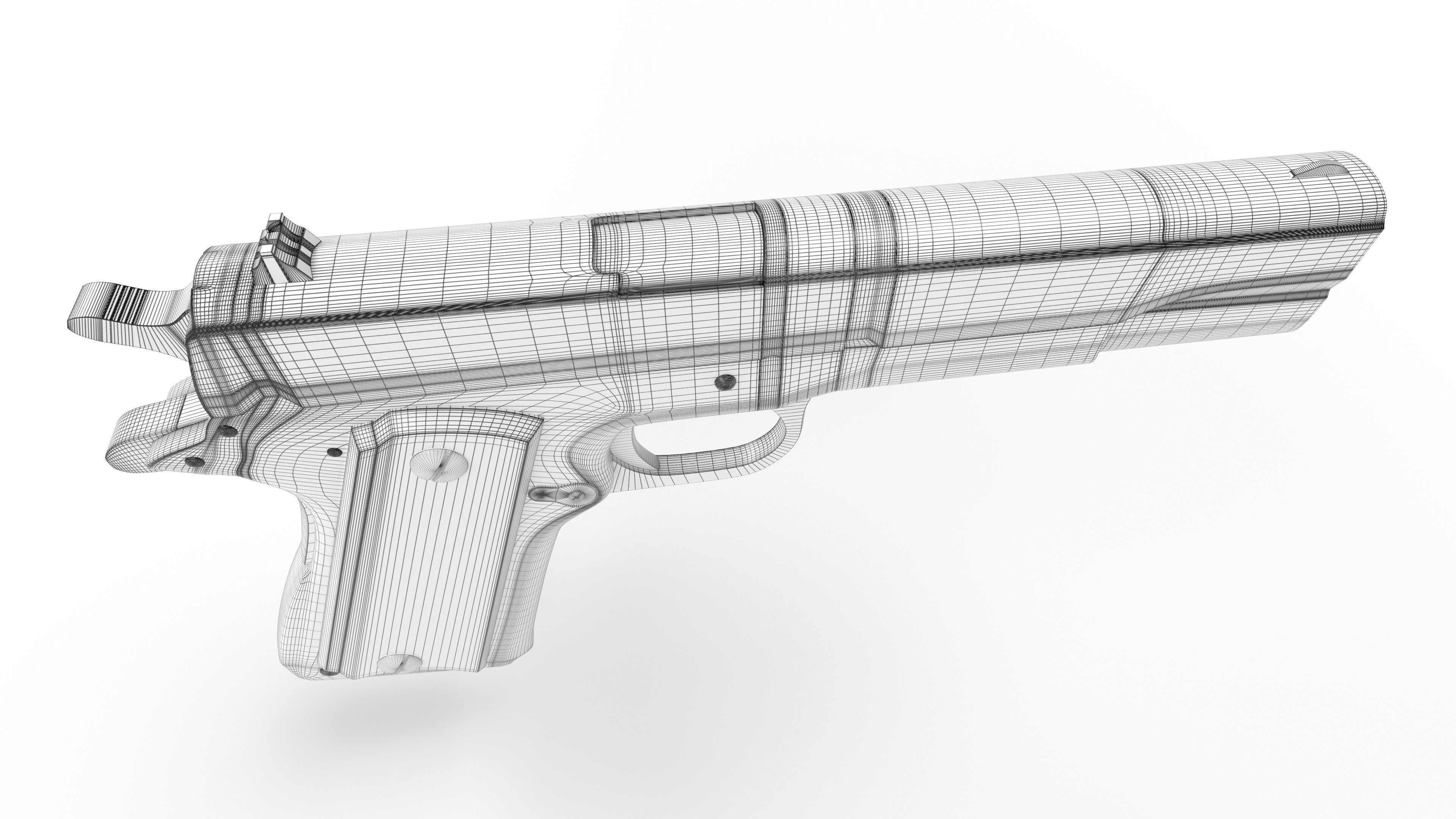 Colt m1911 3D model_5