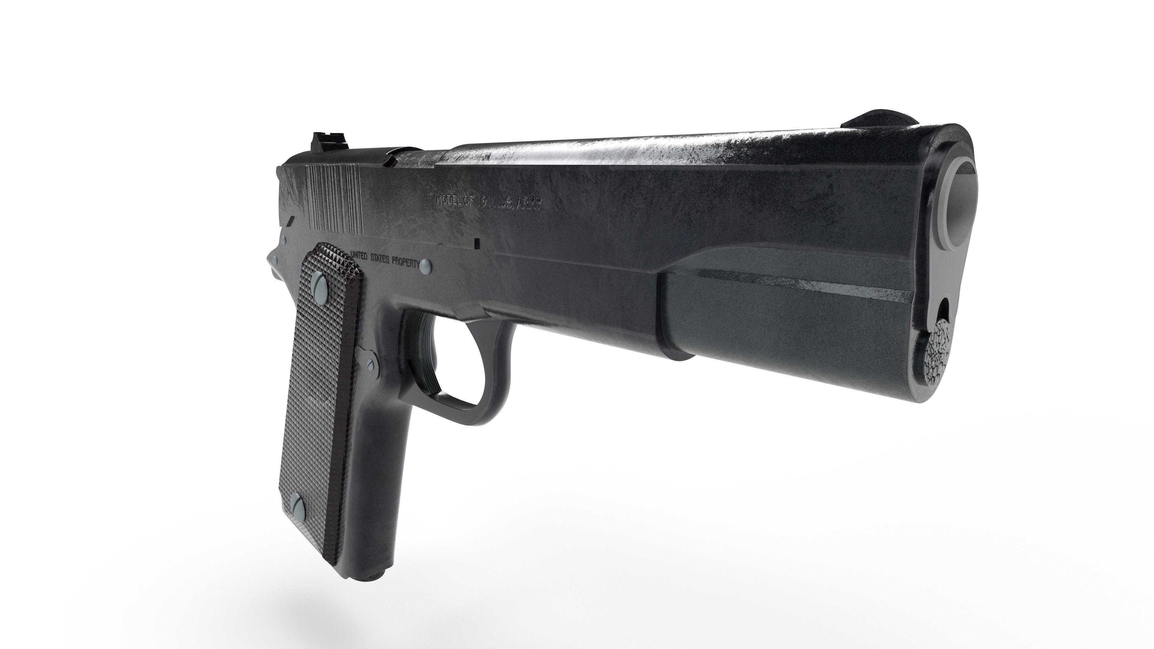 Colt m1911 3D model_2