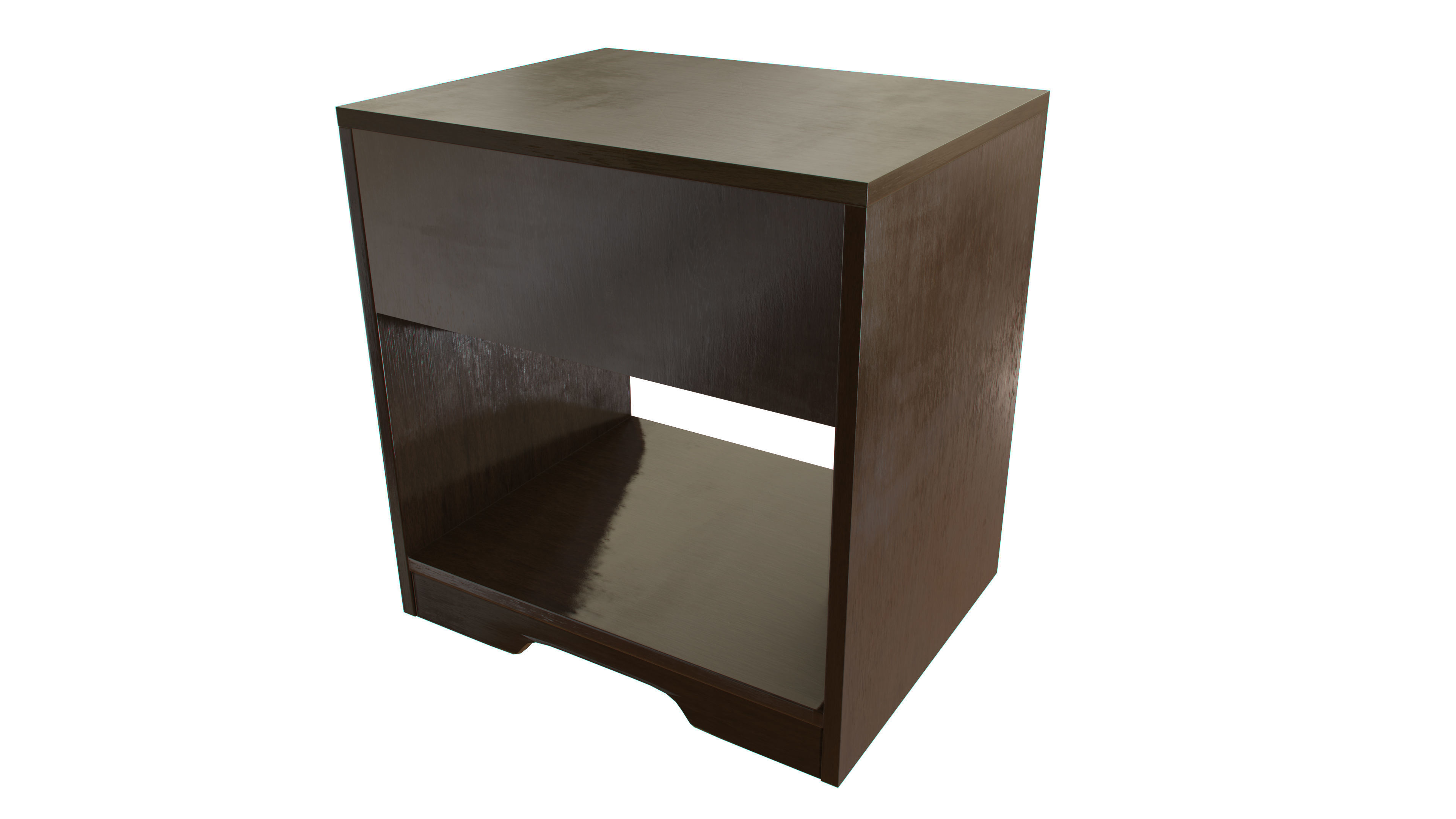 Nightstand bedside table with drawer 3D model_3
