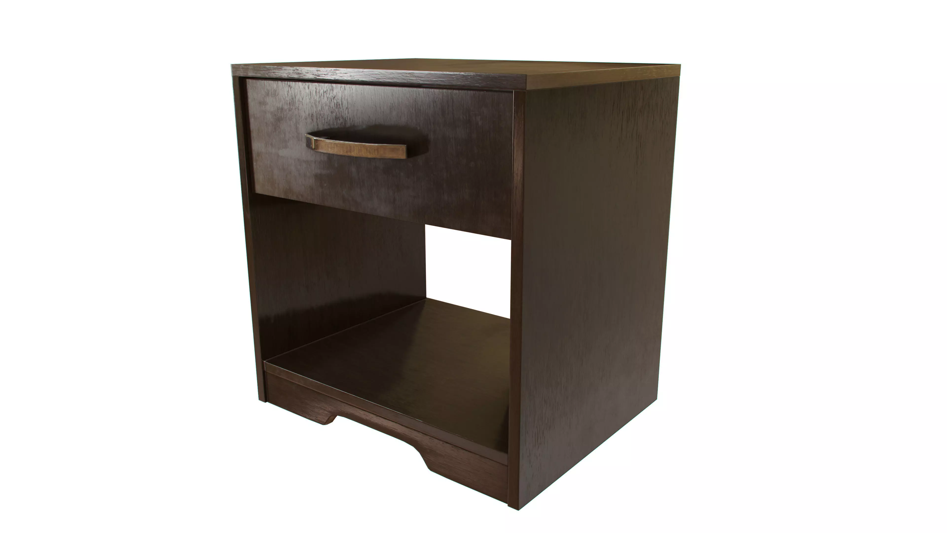 Nightstand bedside table with drawer 3D model_0