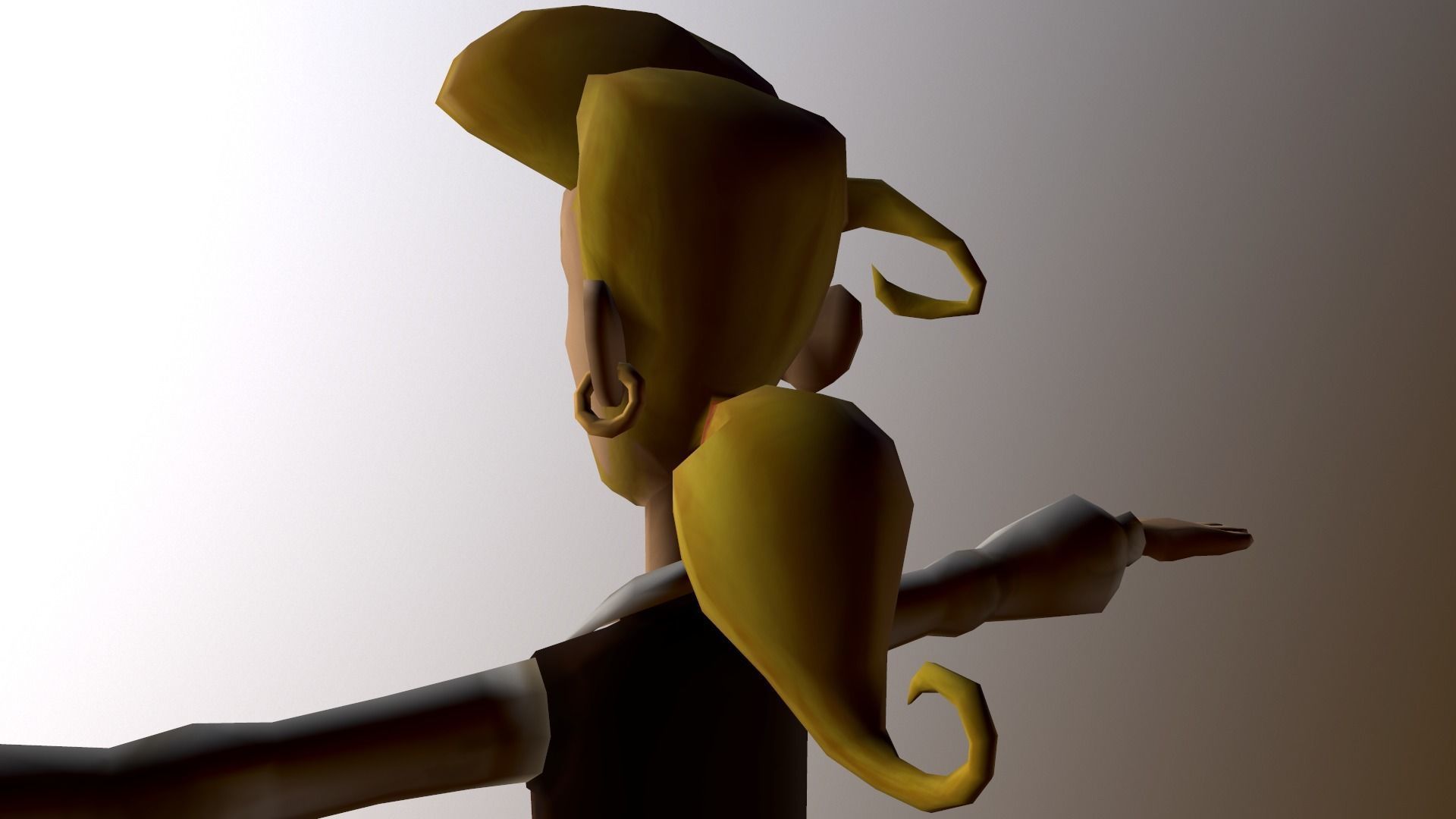 Guybrush Threepwood Low-poly 3D model_10