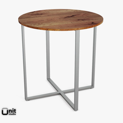 Rustic Round Counter Table by West Elm 3D model