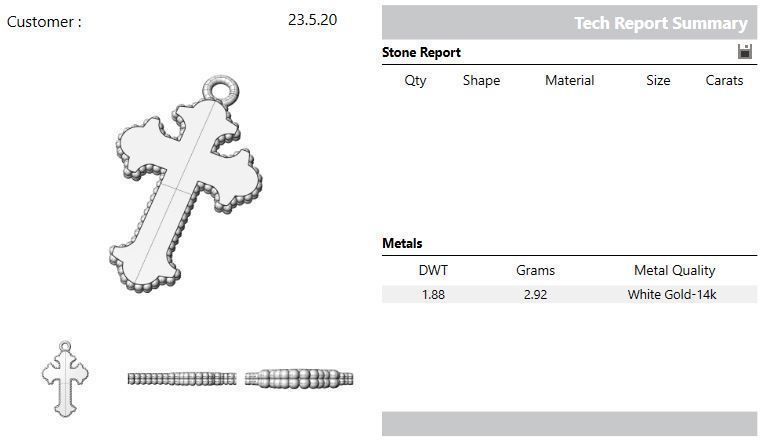 Cross pendant 3D print model_18