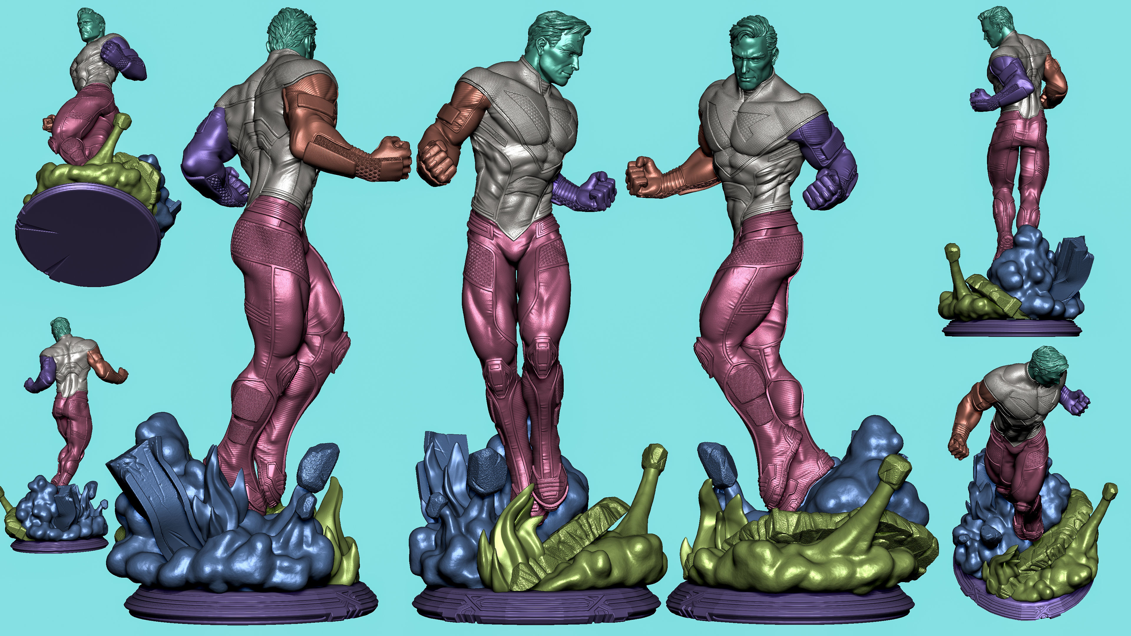 Superman Beyond fan art 3D print model_6