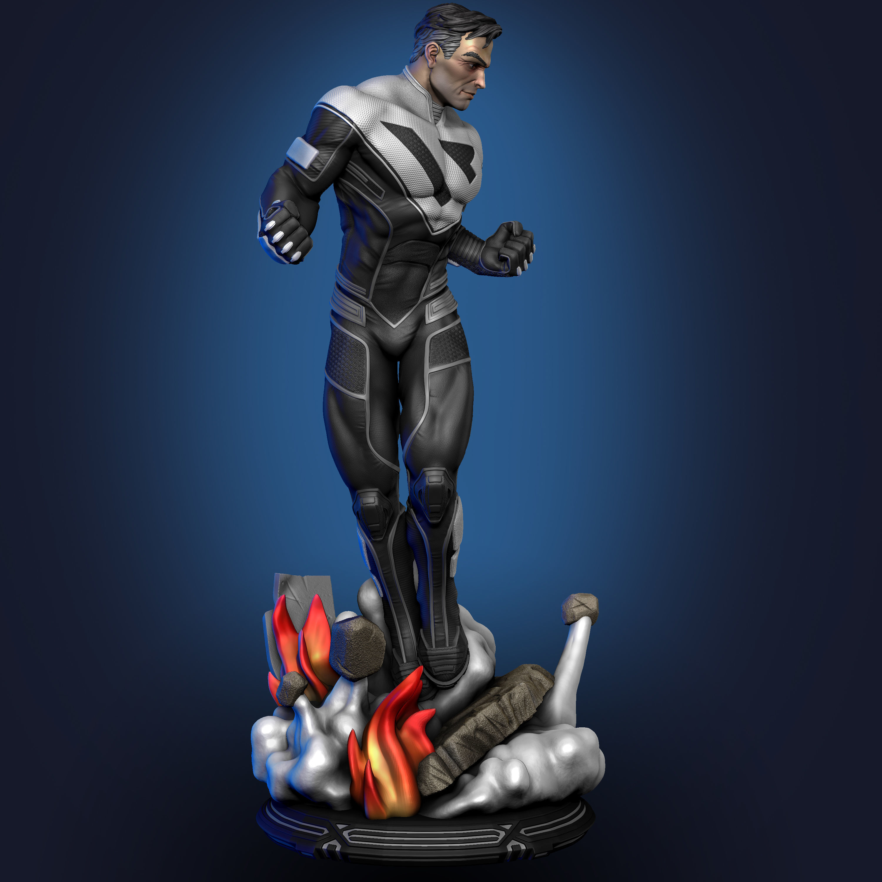 Superman Beyond fan art 3D print model_2