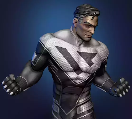 Superman Beyond fan art 3D print model