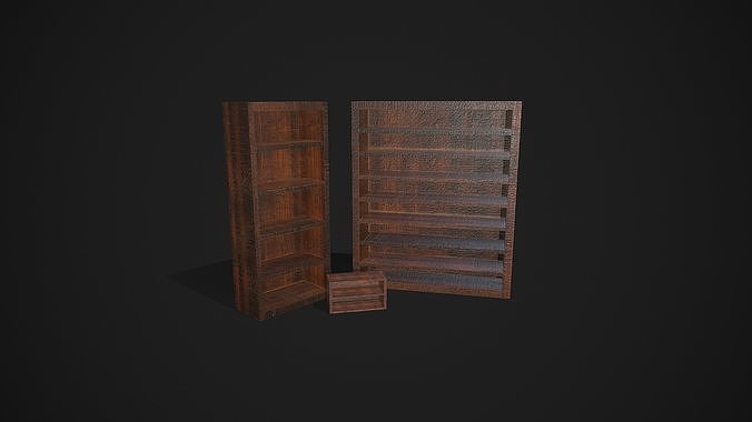 Medieval Cabinet  Low-poly 3D model