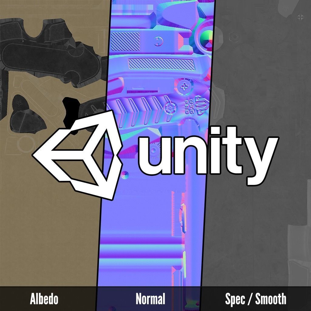 UTG Combat Ops S1 AR15 Collapsible Buttstock Low-poly 3D model_25