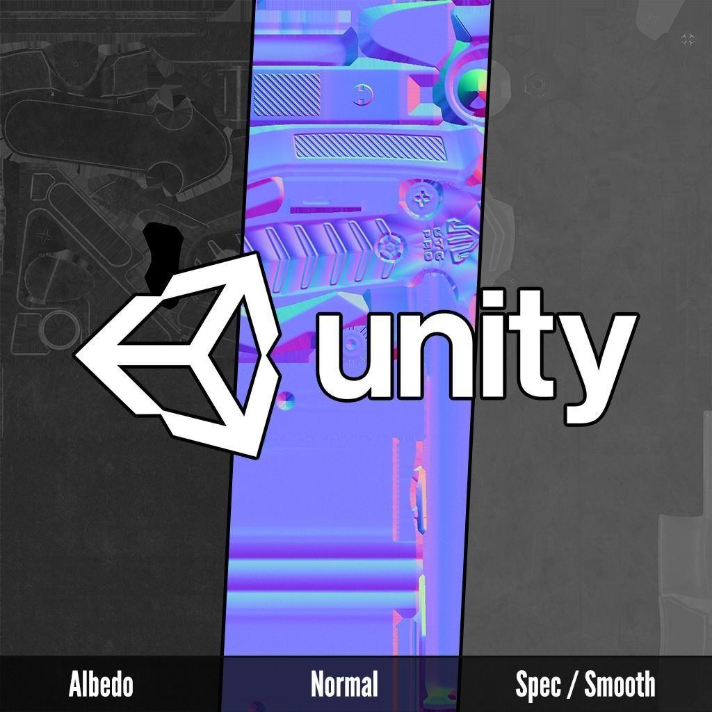 UTG Combat Ops S1 AR15 Collapsible Buttstock Low-poly 3D model_23