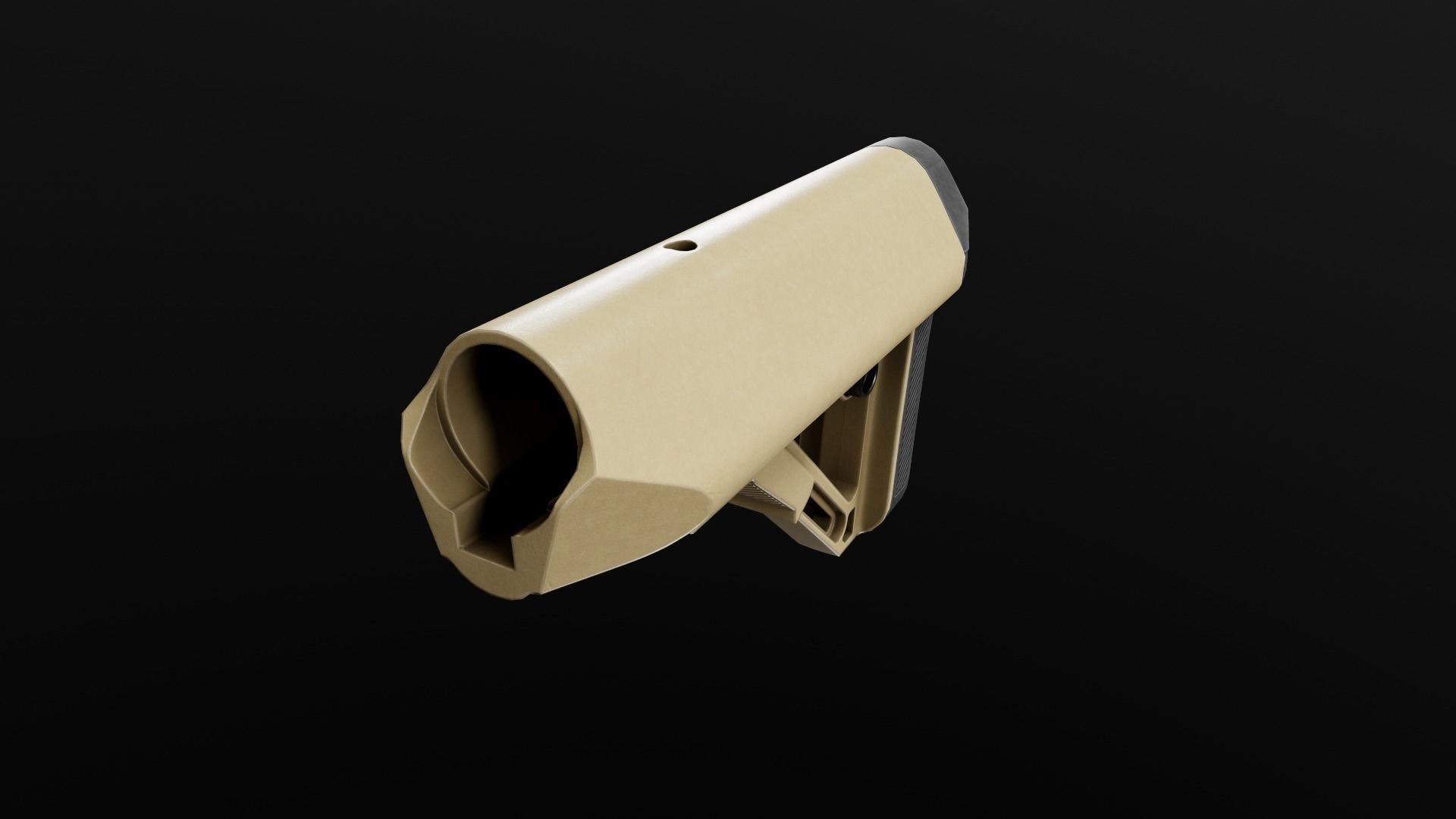 UTG Combat Ops S1 AR15 Collapsible Buttstock Low-poly 3D model_9