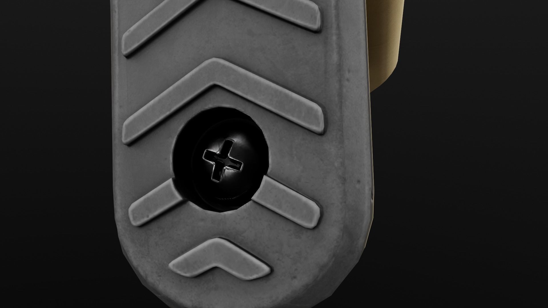 UTG Combat Ops S1 AR15 Collapsible Buttstock Low-poly 3D model_20