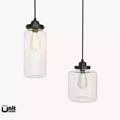 Glass Jar pendant light by West Elm