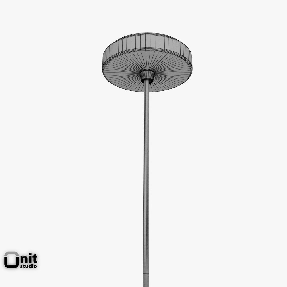 Glass Jar pendant light by West Elm 3D model_13