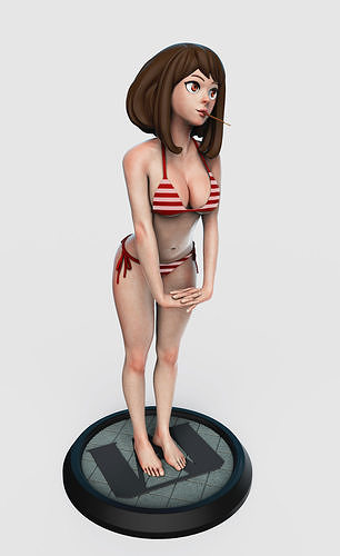 Uraraka Summer Beach STLs - My Hero Academia 3D print model