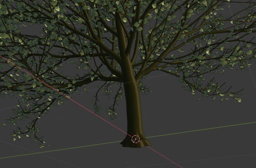 Hornbeam Tree 3d model European hornbeam Low-poly 3D model_2