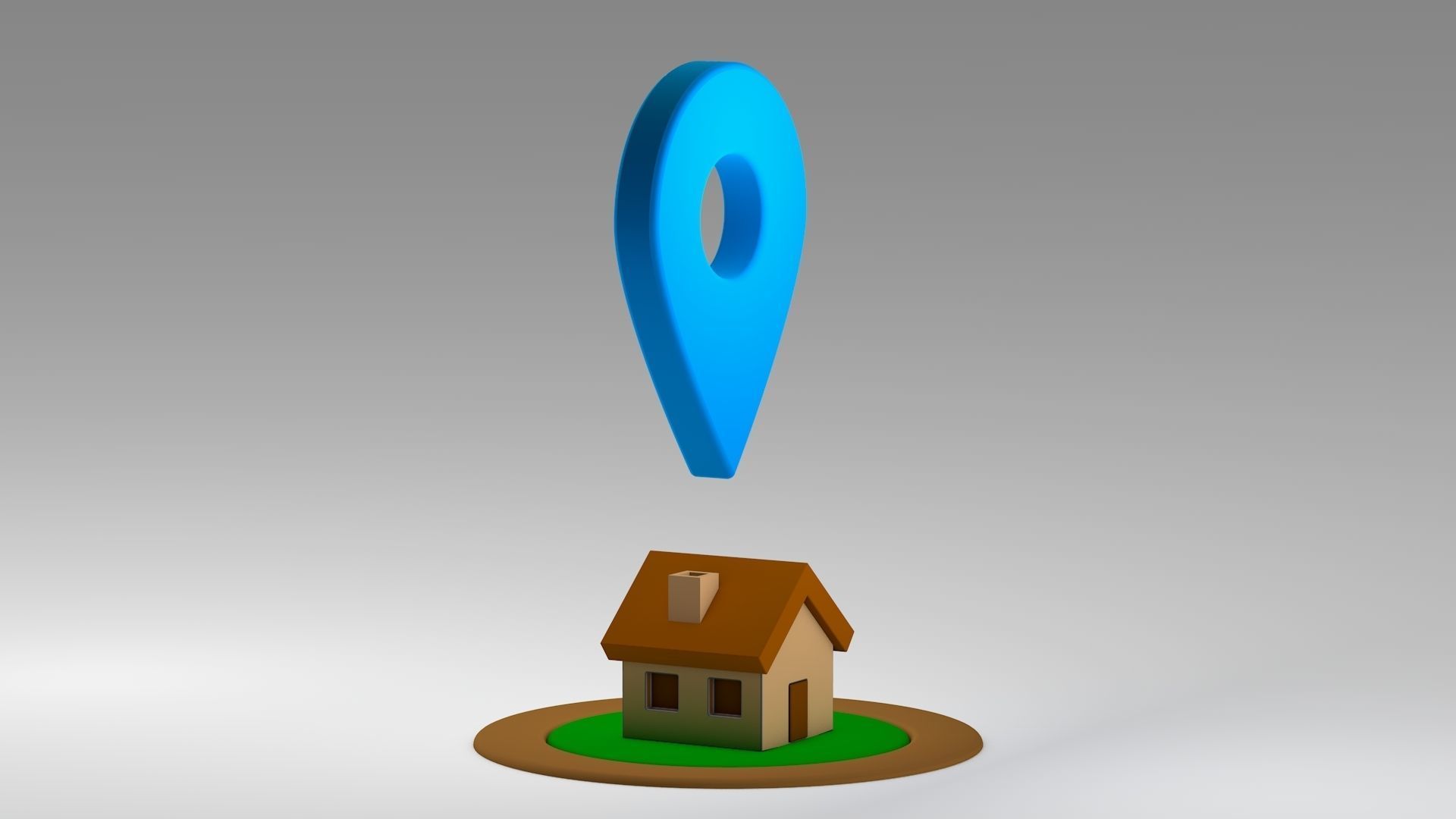 Location - Home Low-poly 3D model_10