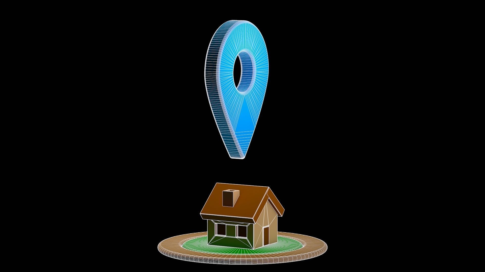 Location - Home Low-poly 3D model_11